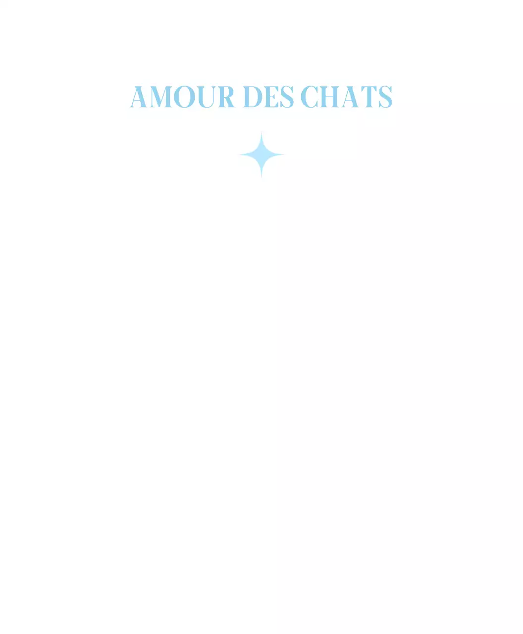 Chat blanc mignon sur fond de ciel