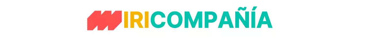 Logotipo moderno y sencillo con símbolos de puntos de colores para promociones de empresa