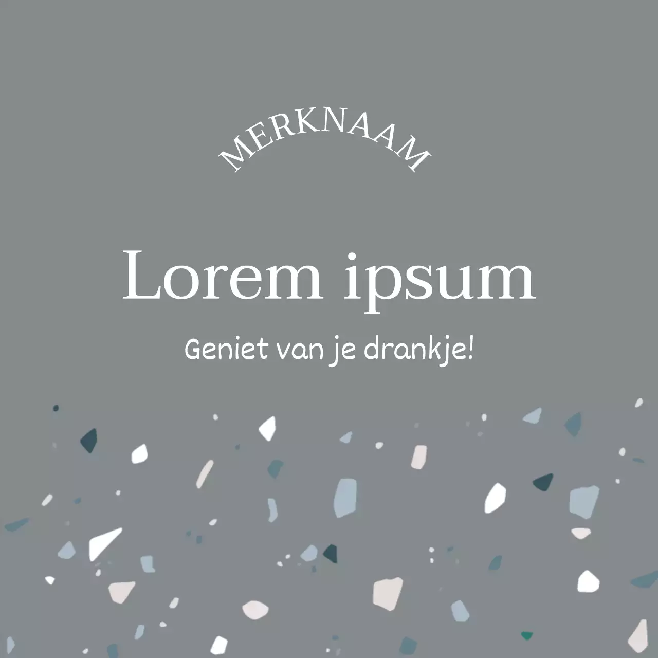 Grijs kiezelpatroon latte