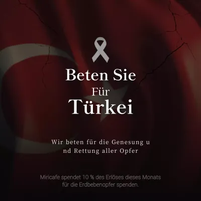 Ein beruhigender Tribut an die Katastrophe in Rot und Schwarz