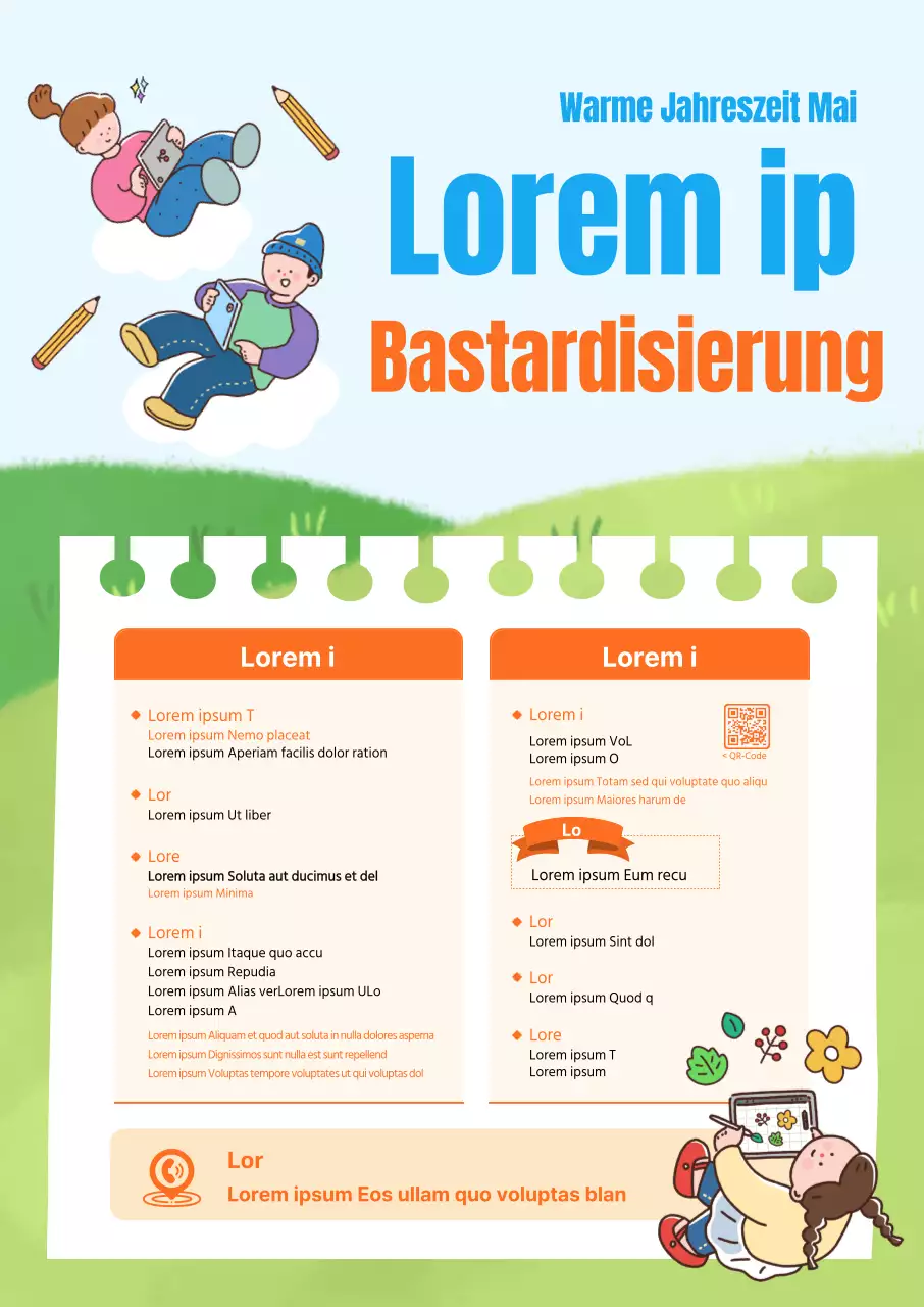 Wettbewerbe mit niedlichen Kindern in einer Feldumgebung