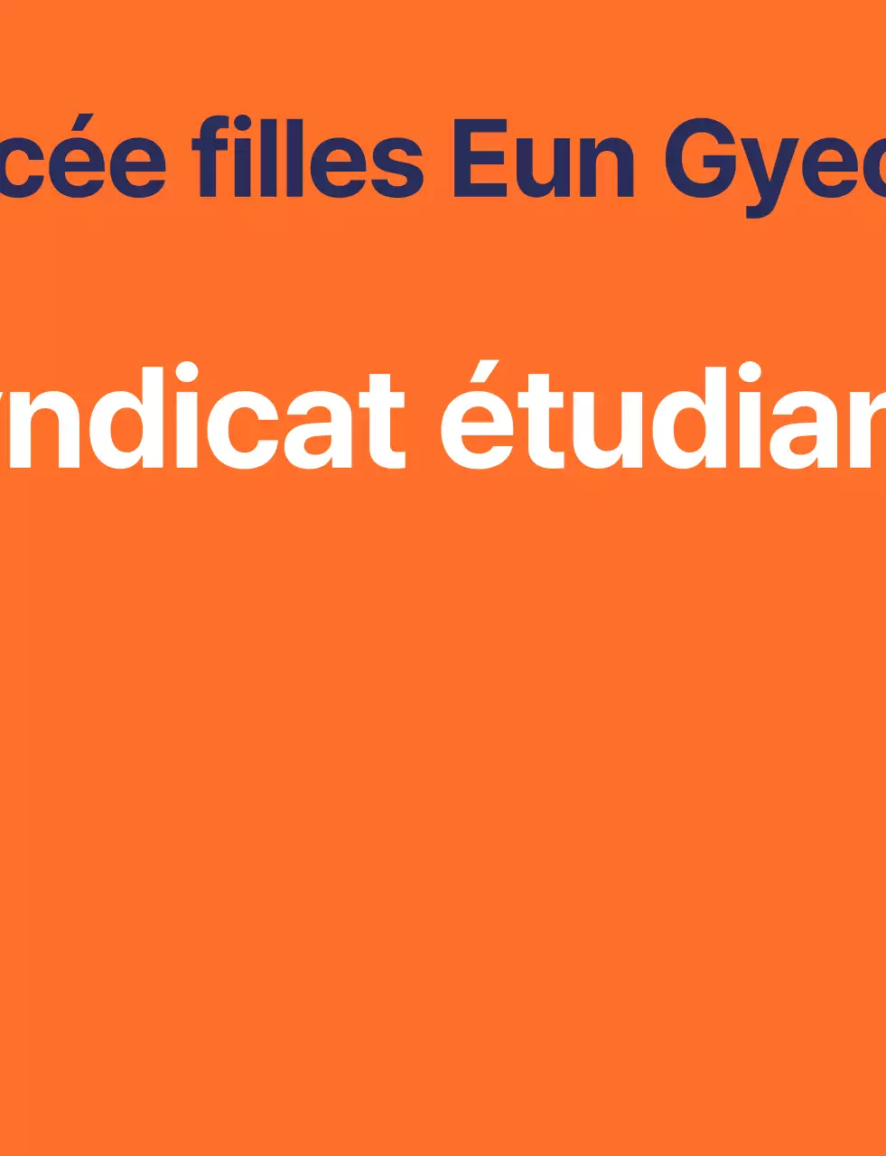Gilet du conseil des élèves d'une école secondaire avec le logo orange et bleu marine du symbole de l'école