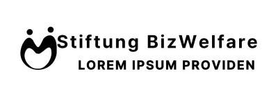 Einfaches menschliches Symbol Logo Style Welfare Foundation Promotion und Promotion
