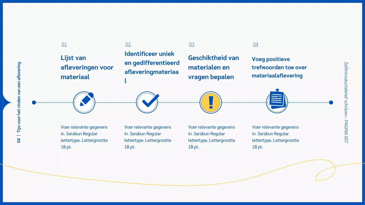 Kladblok met blauwe achtergrond leert je hoe je een sollicitatiebrief schrijft