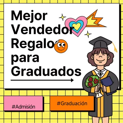 Azulejos amarillos Pizarra blanca Kitschy Graduación Ideas de regalos de vuelta al cole