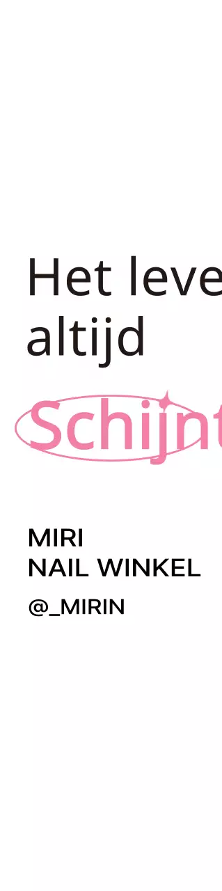 Luxe nail art shop promotie in roze en zwart