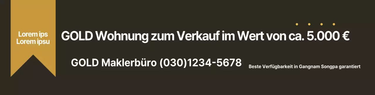 Werben Sie für Ihre Luxusimmobilie aus braunem Gold