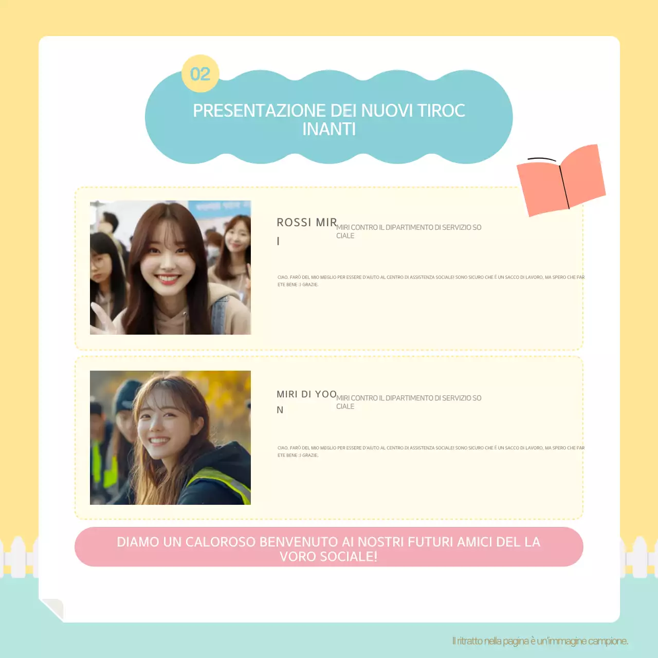 Il bollettino giallo e menta del nostro bel centro benessere