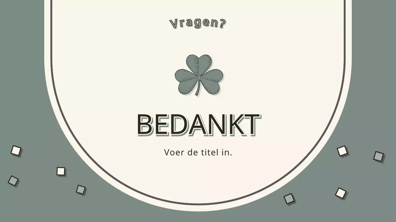 Vintage presentatie in kaki en crème