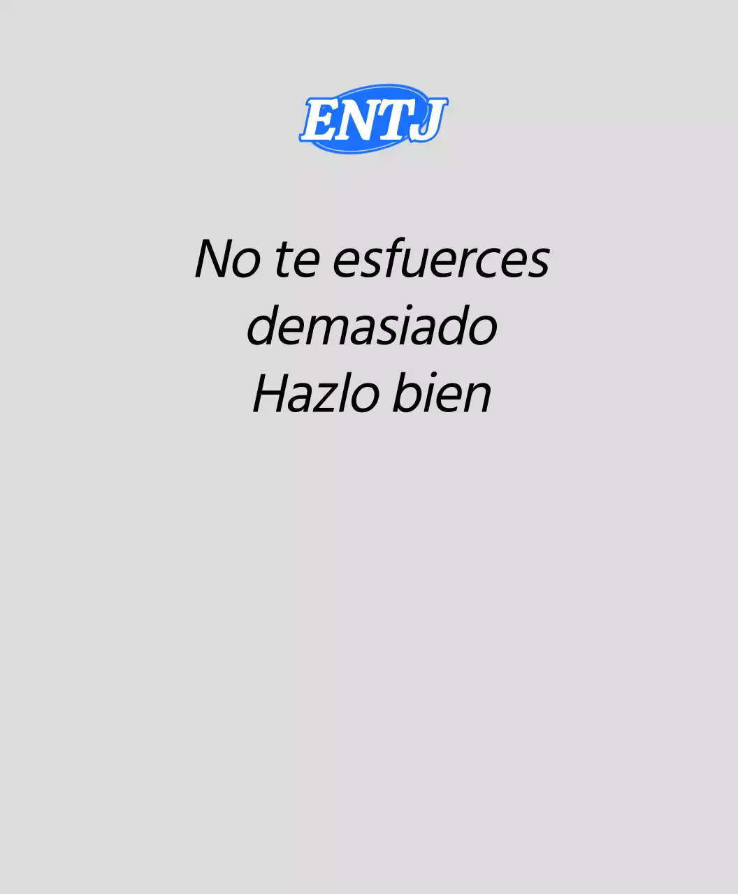Frases de personalidad MBTI en diferentes colores