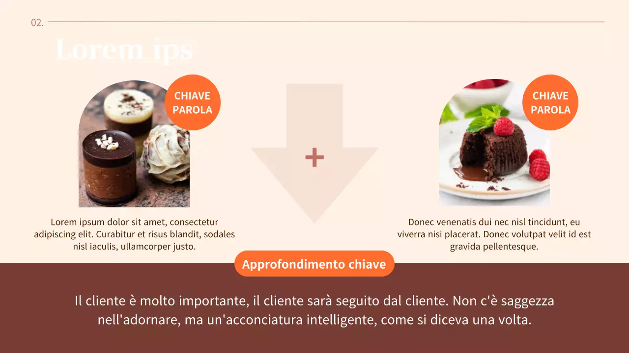 Agenda di San Valentino semplice e calma con accenti arancioni su uno sfondo marrone caldo