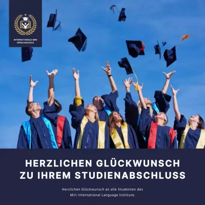 Navy Formal Einfache Abschlussfeier Sprachschule