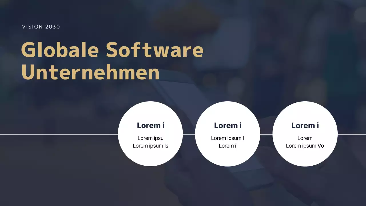 Präsentation für den Leistungsbericht zum Jahresende in Marineblau-Gold