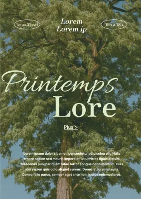 Un événement printanier vintage en vert et bleu clair