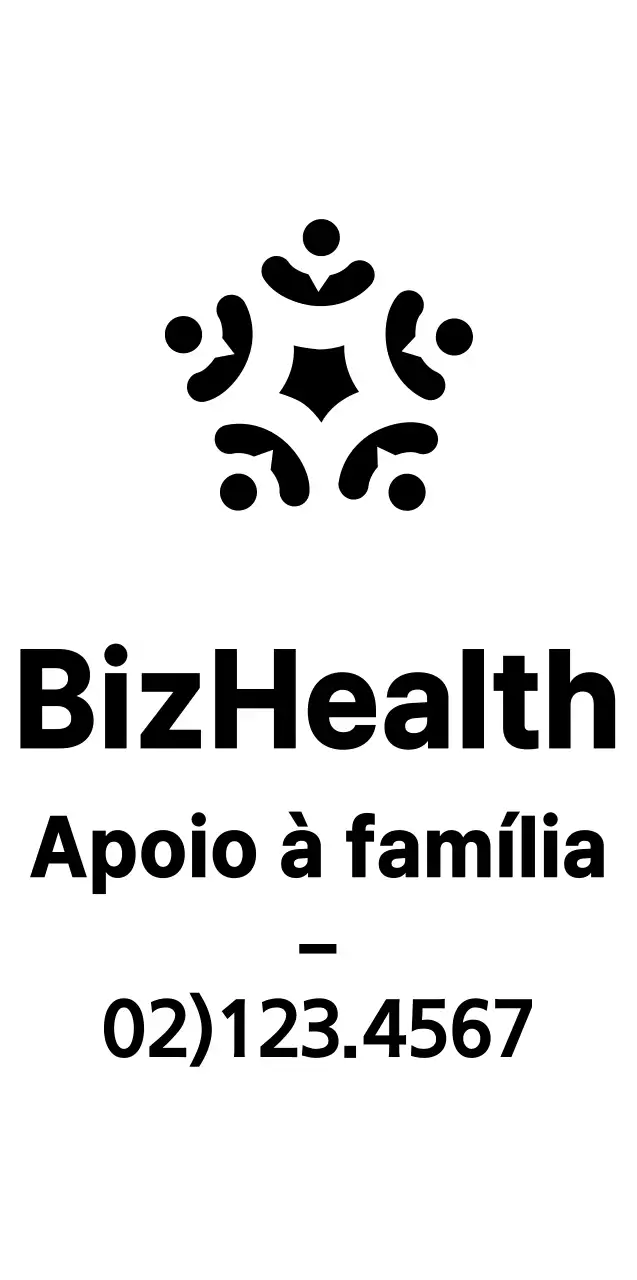 Estilo de logótipo simbólico e limpo para informação e promoção de informações sobre o serviço de assistência ao domicílio