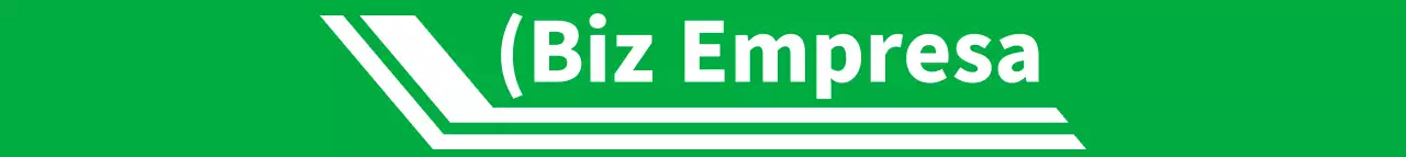 Logotipo sencillo verde y blanco estilo marco empresa