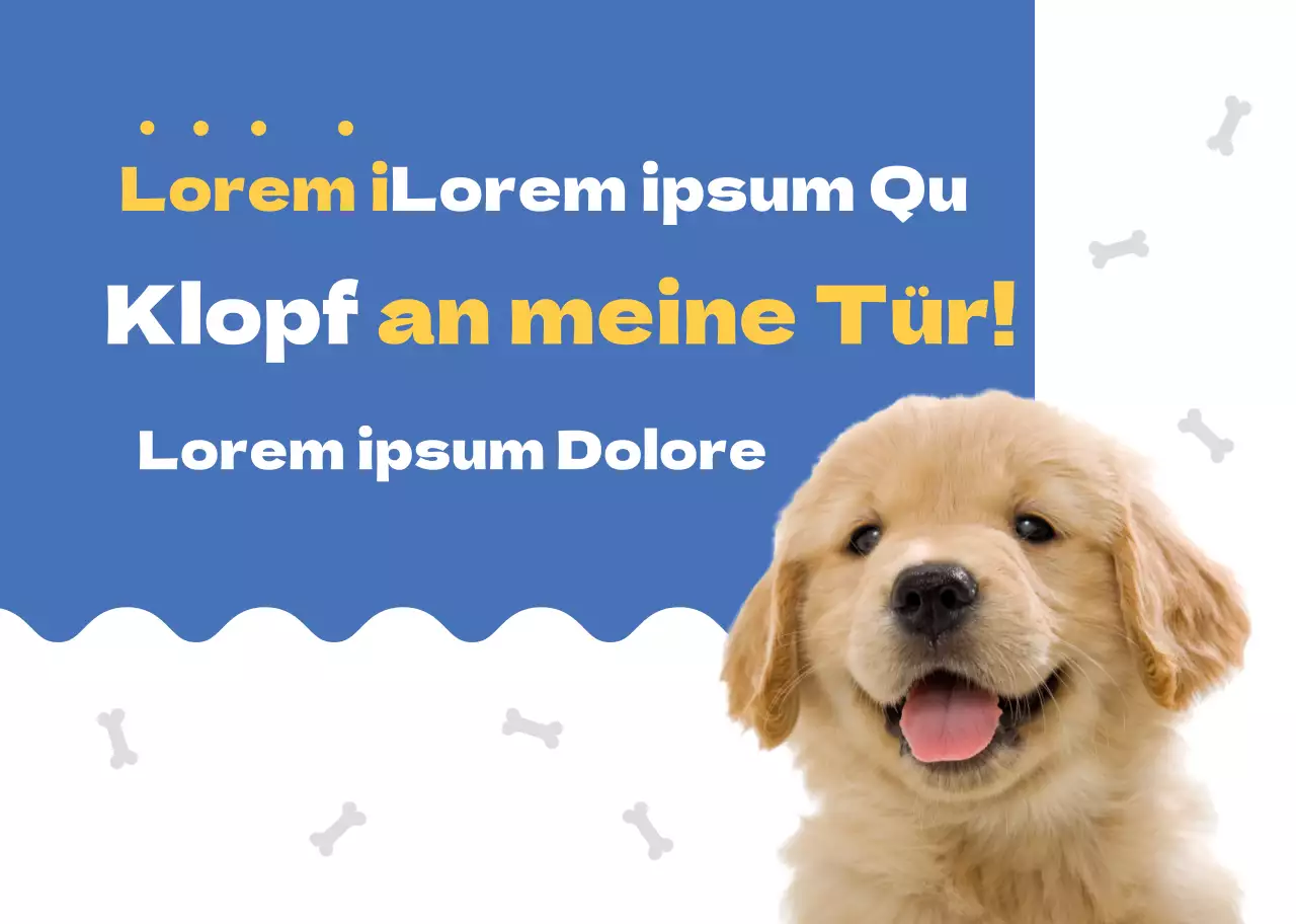 Blau Niedlicher Welpe Hund Zuhause