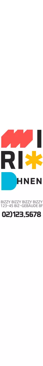 Buntes, einfaches Textlogo für einen Einführungskoffer für Unternehmen