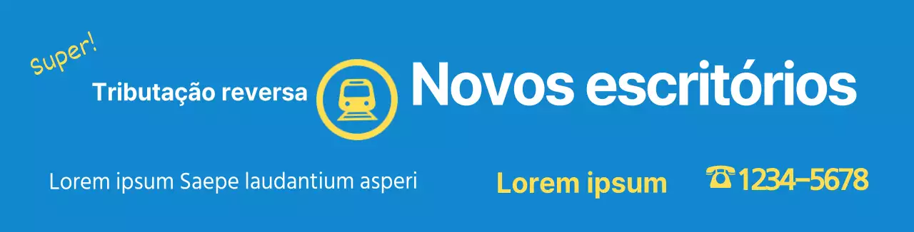 Promover o seu imóvel em azul, legível e limpo