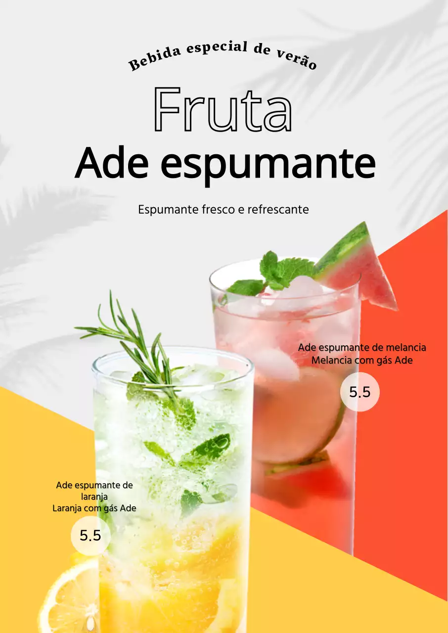 Cartaz da nova ementa do Cafe Summer Aid com fundo cinzento
