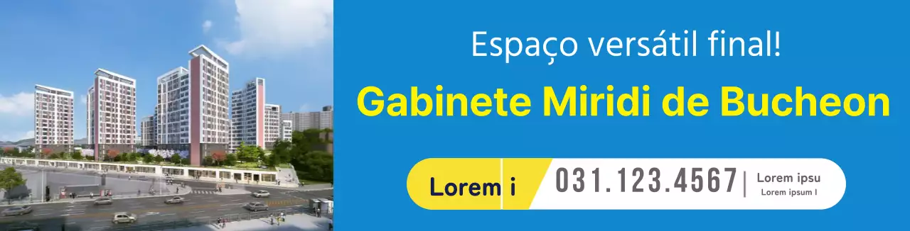 Imagem de apartamento azul para promover o seu imóvel