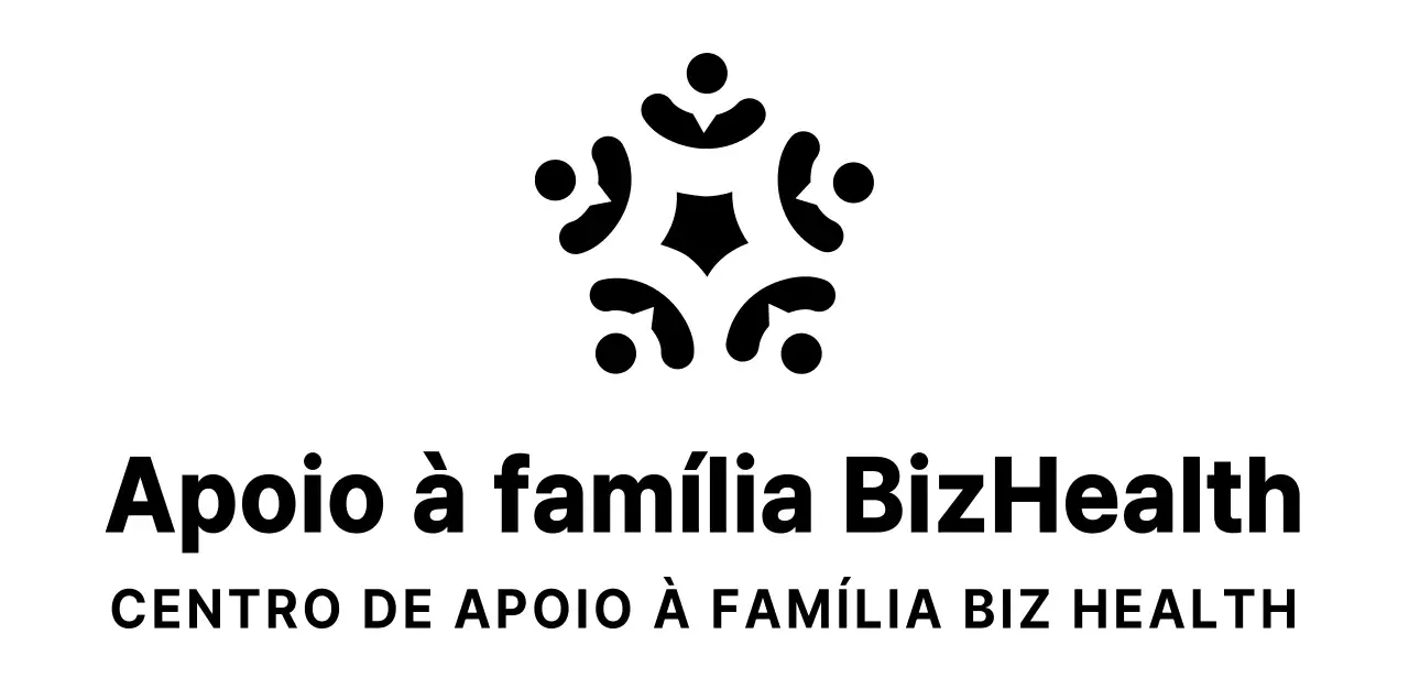 Estilo de logótipo simbólico e limpo para informação e promoção das informações do centro de apoio domiciliário
