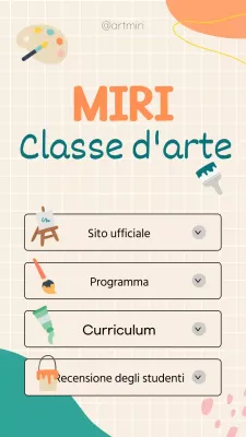 Avorio-arancio-verde scuola d'arte linknotes