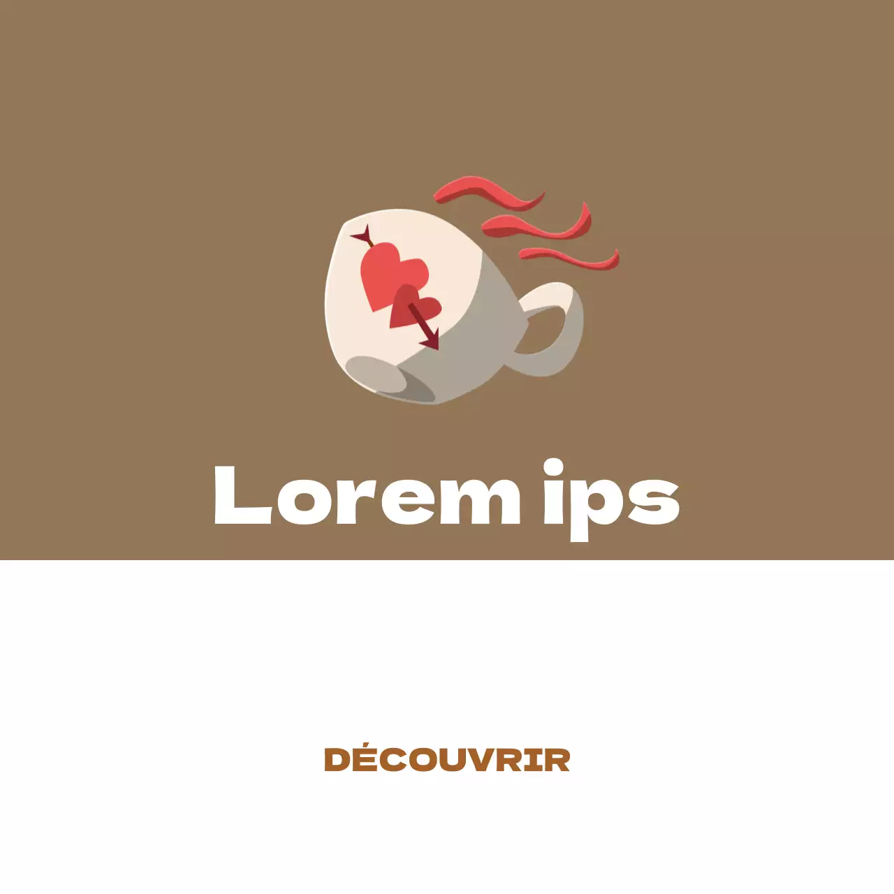 Illustration simple de couleur ocre