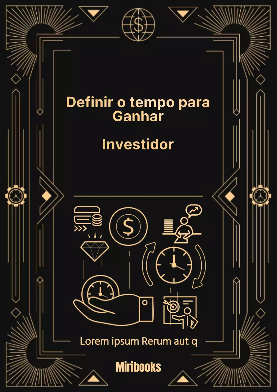 Uma história de investimento em preto e dourado