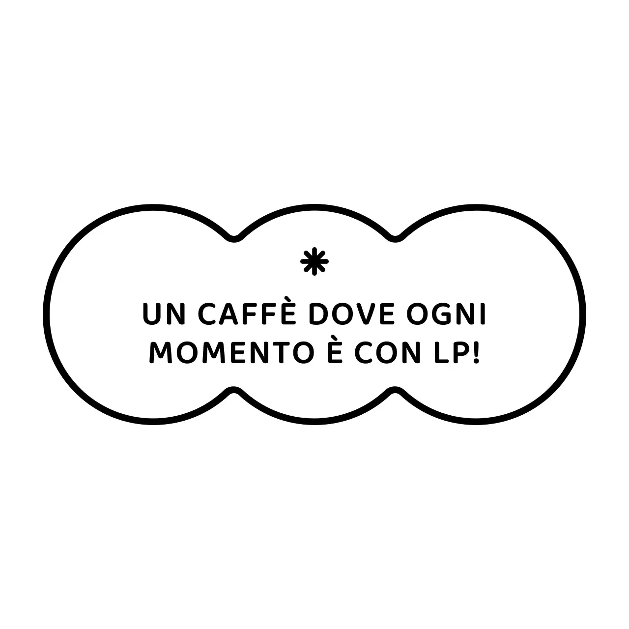 Semplice e carino emblema illustrato logo stile caffè