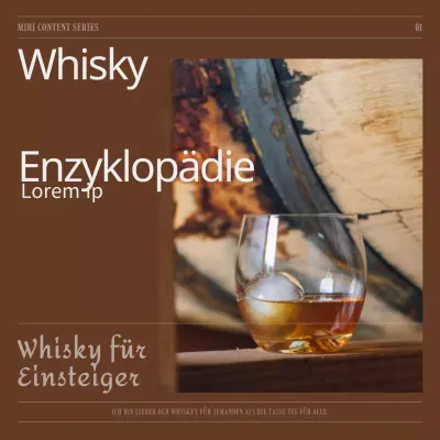 Eine prägnante Enzyklopädie mit braunem Hintergrund und weißen Serifen- und Kursiv-Schriften