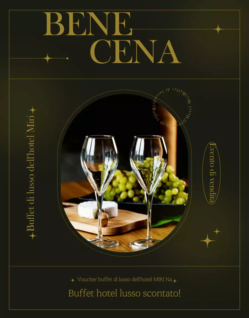 Promuovete una cucina sofisticata in hotel con i colori verde scuro e oro.