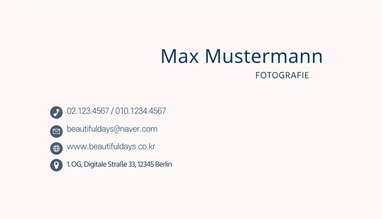 blaue Illustration einfaches Fotostudio