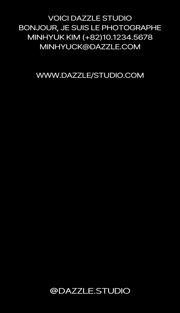 Un logo simple et branché en noir et blanc Notes du photographe