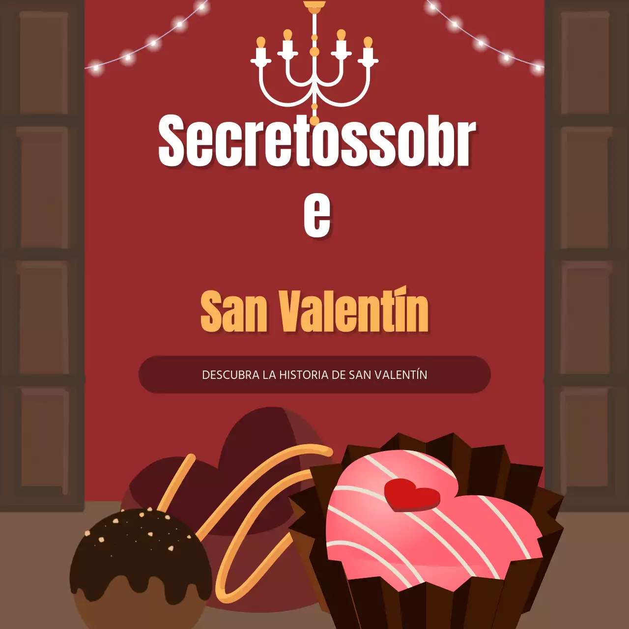 Día de San Valentín TMI en burdeos y marrón