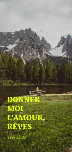 Marchandises avec des photos vintage apaisantes aux accents verts fluorescents