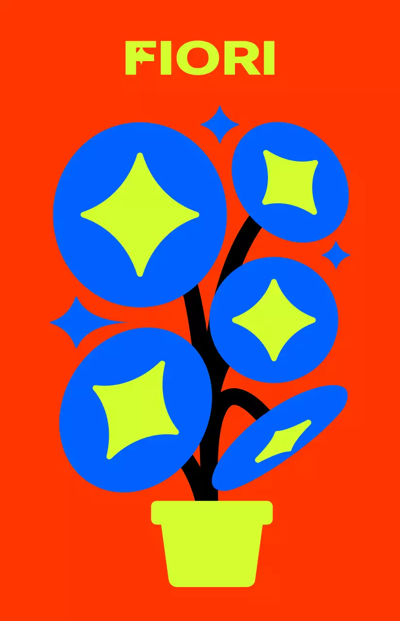 Uno stile di illustrazione floreale colorato, carino e alla moda per prodotti personali.