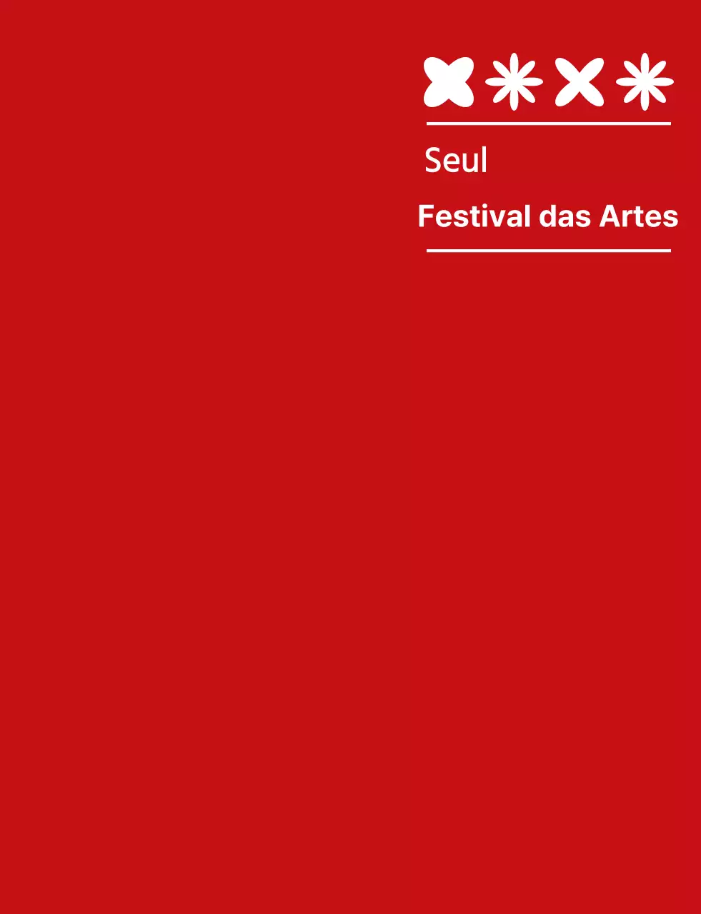 vermelho e branco simples festival de artes símbolo ícone logotipo estilo festival cultural pessoal