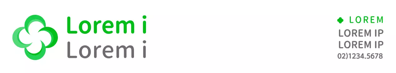 Modernes, abgerundetes, vierblättriges, schraffiertes Symbol in Grün und Grau Logostil Informieren und werben für Versicherungsinformationen