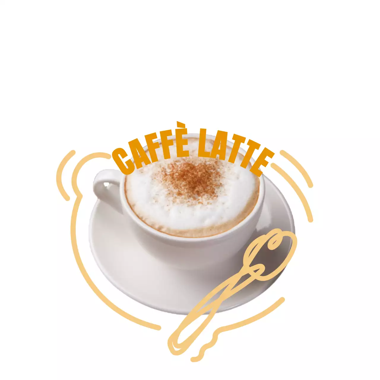 Illustrazione a ghirigori vivace e colorata per promuovere e guidare i dessert concettuali