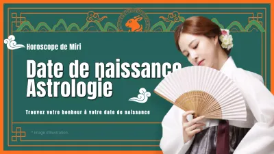 Vert multicolore Horoscope traditionnel intense du Nouvel An