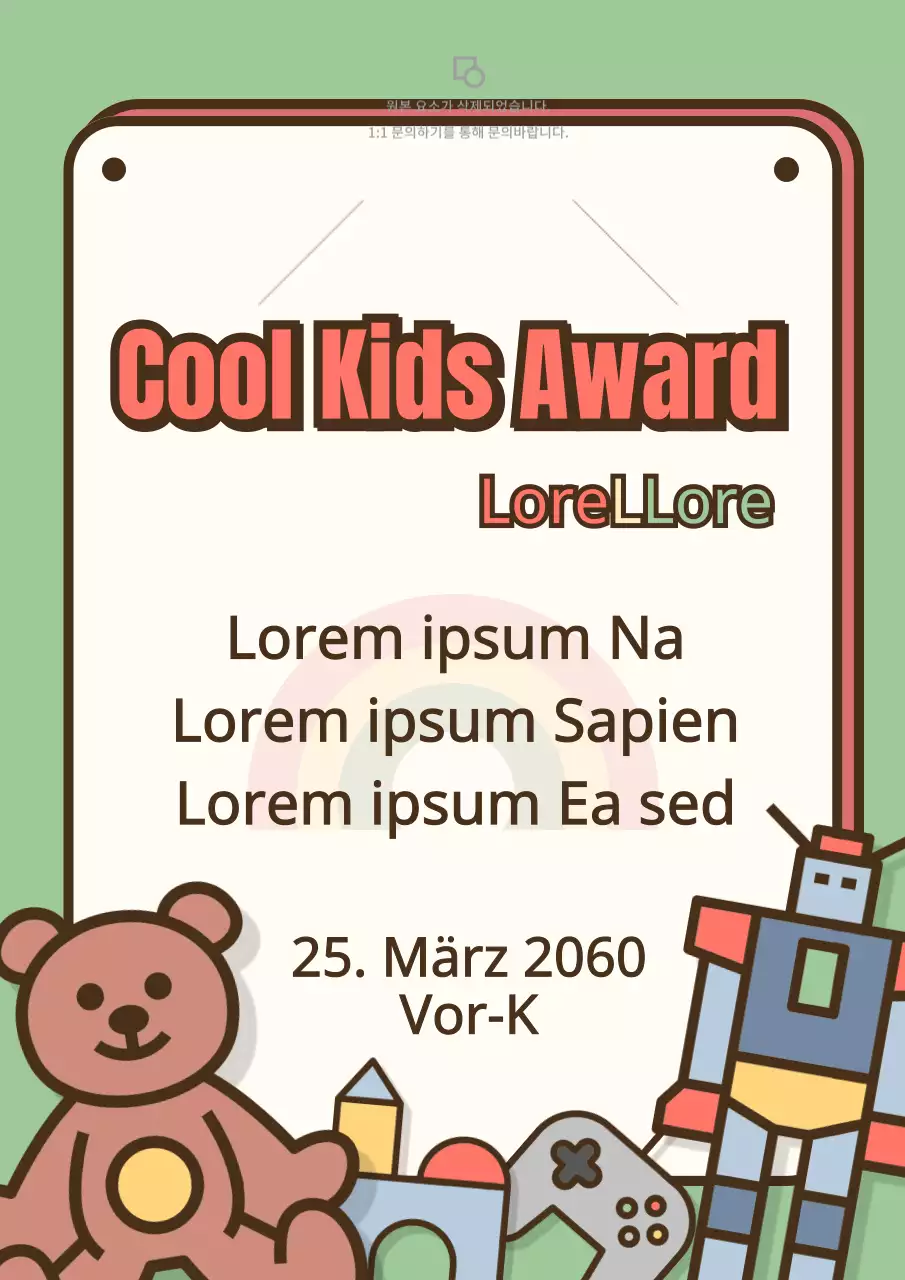 Kinder-Lobpreis in Minze niedlich Spielzeug Hintergrund Stil