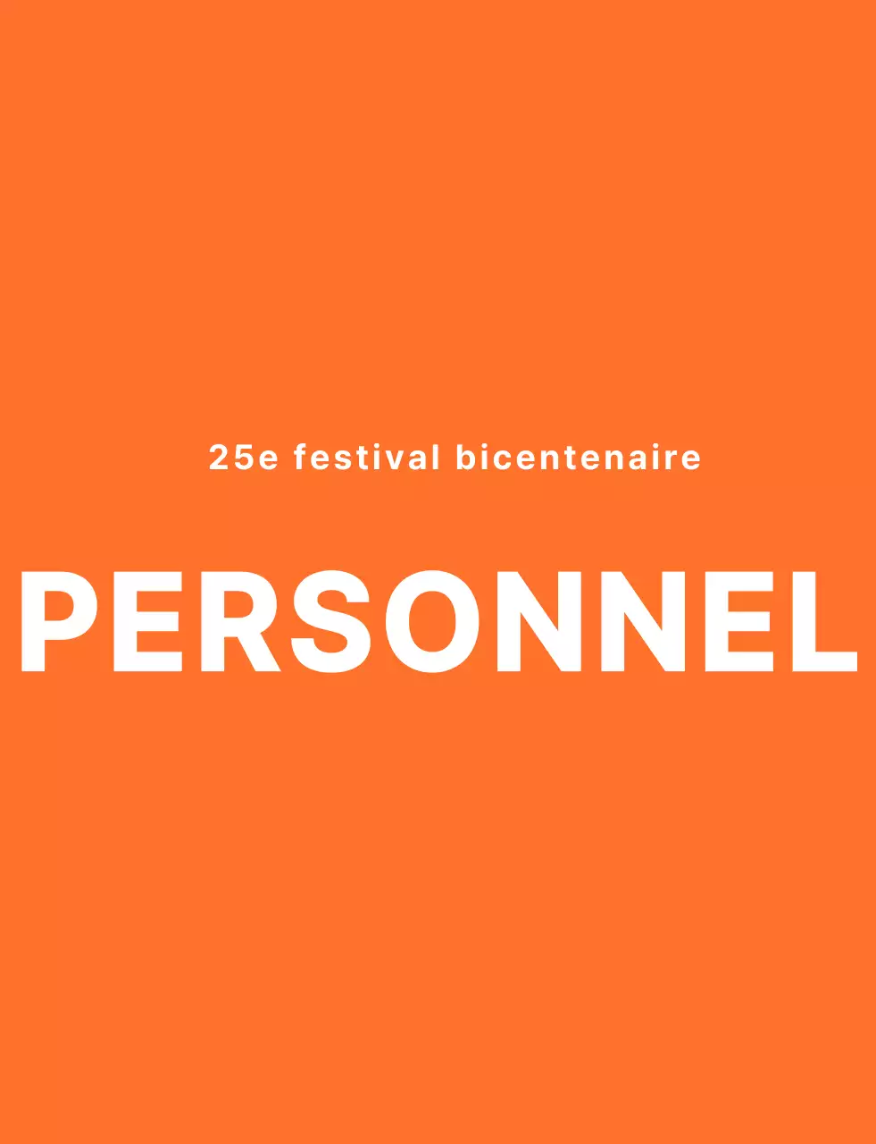 T-shirt pour le personnel du festival de l'école secondaire dans un style épuré, orange et blanc, avec un logo en forme d'emblème