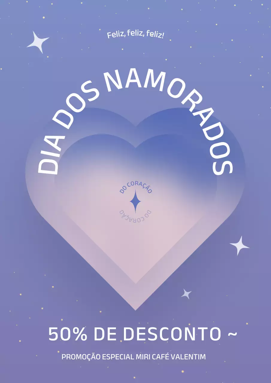 Promoção especial Dia dos Namorados com o conceito de cadeado em forma de coração lilás