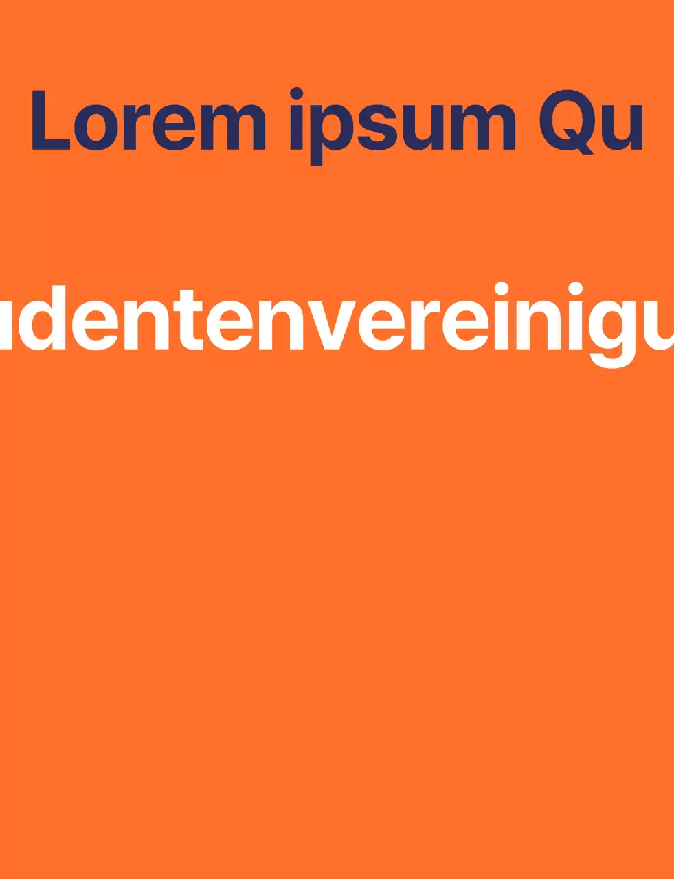 Weste der Schülervertretung der High School mit orange-navyblauem Schulsymbol-Logo