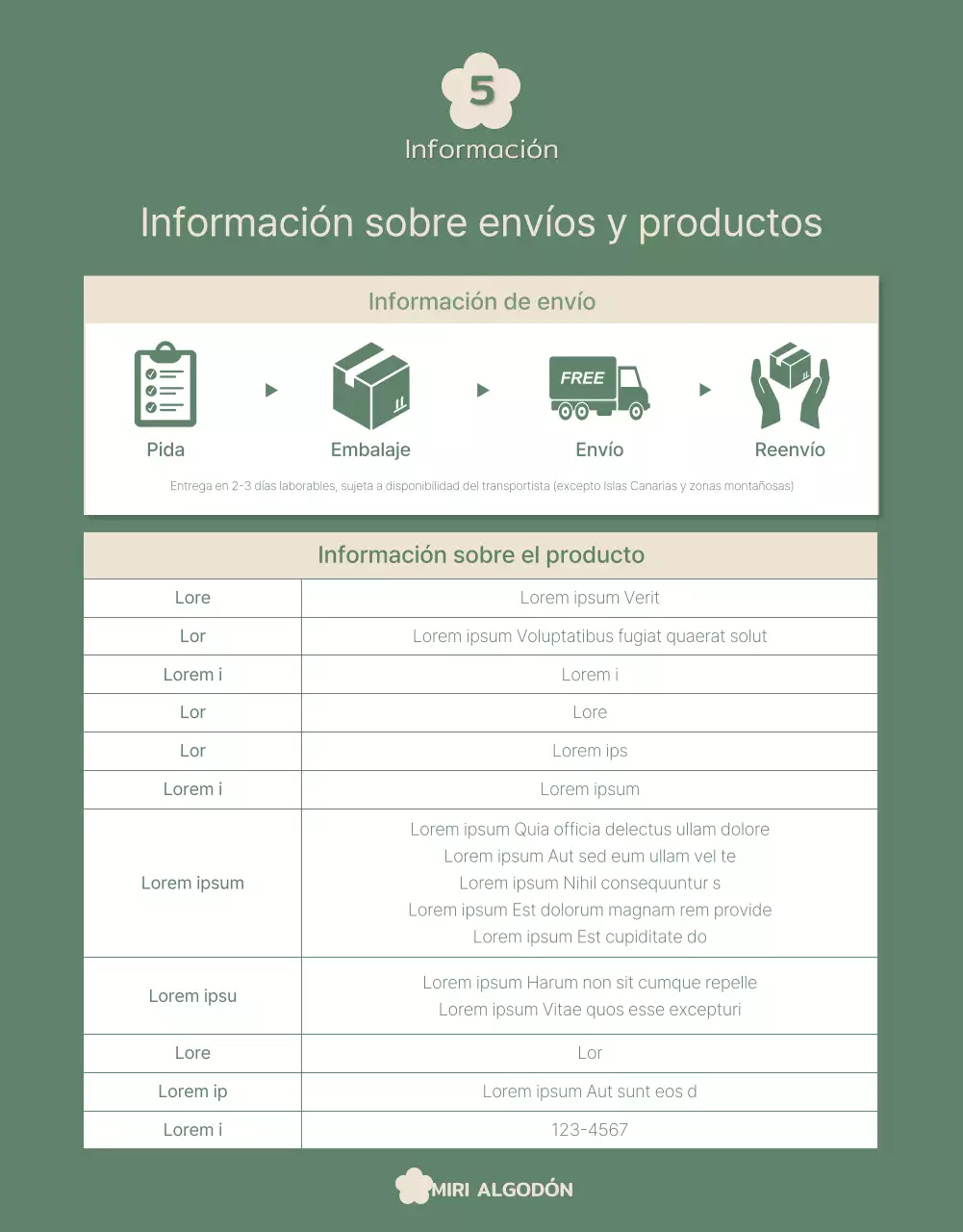 Bonitas almohadillas de algodón orgánico en tonos verde y beige