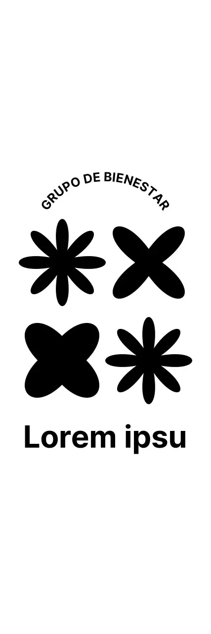 Simpático y sencillo logotipo de estilo combinado en negro Organizaciones y causas para el bienestar de la infancia