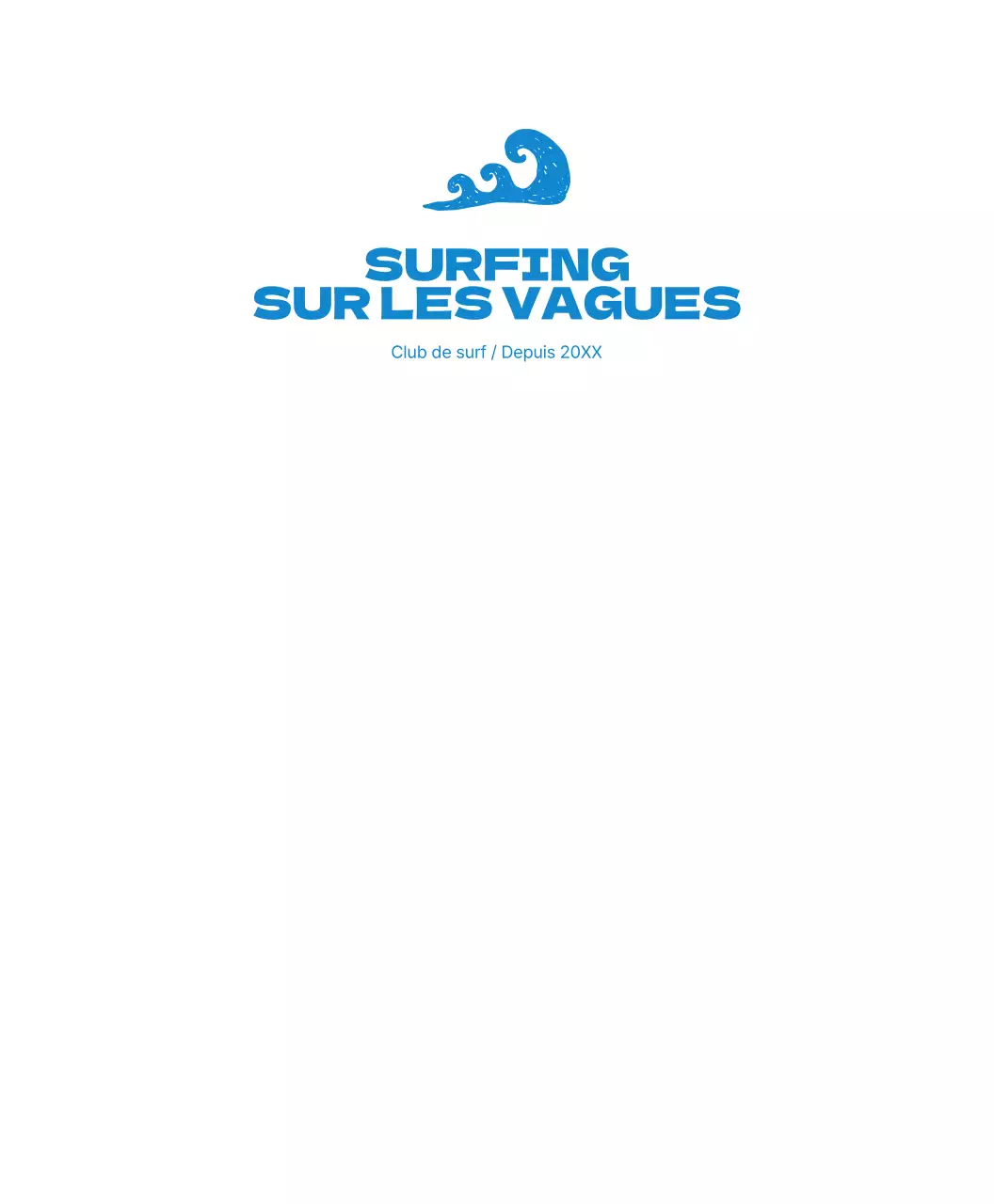 Des surfeurs dans l'ambiance bleue de l'été