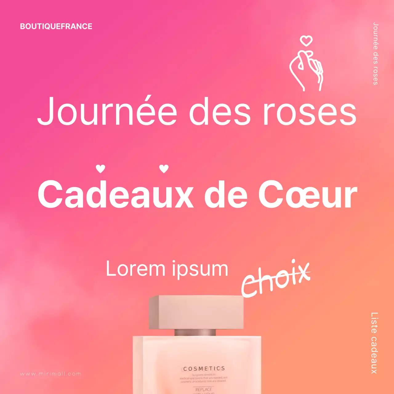 Cadeaux Sim Kung pour la fête des roses