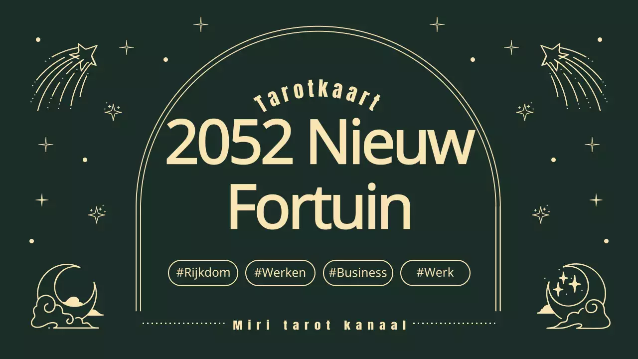 groen en geel nieuwjaar fortuin tarotkaarten